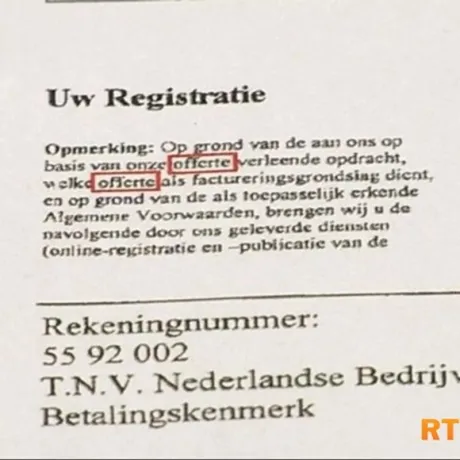Opgepast voor acquisitiefraude!