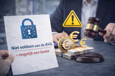 Forse boete voor een overtreding van de AVG